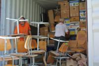 Hilfsgüter-Container für die Philippinen